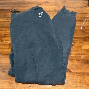 Gymshark Black Sweat Joggers with White Logo